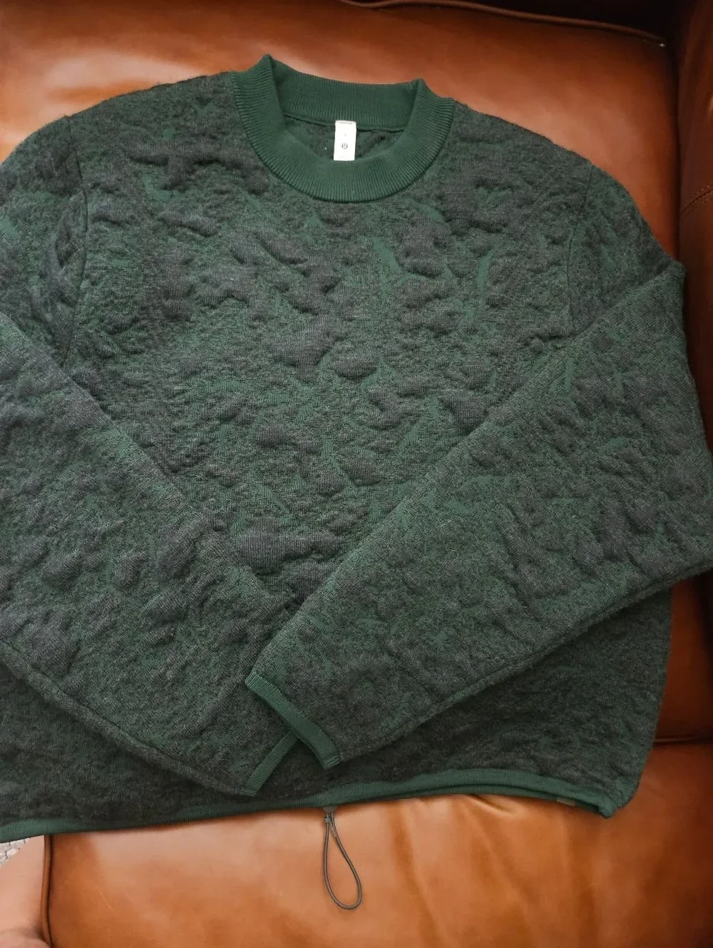 Lululemon Jacquard Multi-Texture Crew Neck Sweater Size 8